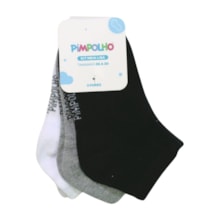 Kit Meias Cores Sortidas 3 Pares Tamanho 26 a 30 9577 - Pimpolho