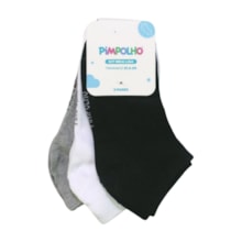 Kit Meias Cores Sortidas 3 Pares tamanho 31 ao 34 9580 - Pimpolho
