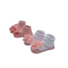 Kit Meias Feminina 2 Peças 301120 Recém-Nascido - Pimpolho