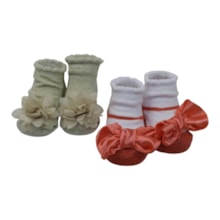 Kit Meias Feminina 2 Peças 301121 Recém-Nascido - Pimpolho