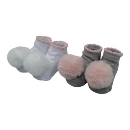 Kit Meias Feminina Sortidas 2 Pares  RN 301139  - Pimpolho