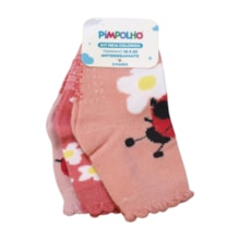 Kit Meias Feminina Sortidas 3 Peças 300615 16 ao 20 - Pimpolho