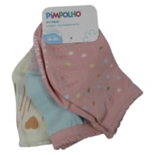 Kit Meias Feminina Sortidas 3 Peças 301146 16 ao 20 - Pimpolho