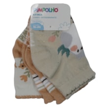 Kit Meias Feminina Sortidas 3 Peças 301146 16 ao 20 - Pimpolho