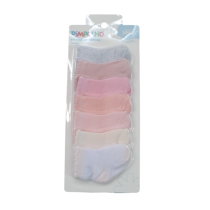 Kit Meias Feminina Sortidas 7 Pares  301353 Tamanho 0 - Pimpolho