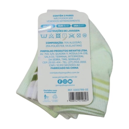Kit Meias Masculina Sortidas 3 Peças 300789 - Pimpolho 
