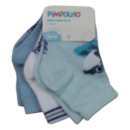 Kit Meias Masculina Sortidas 3 Peças 301145 00 ao 15- Pimpolho