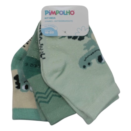 Kit Meias Masculino Sortidas 3 Peças 301147 16 ao 20 - Pimpolho