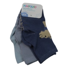 Kit Meias Masculino Sortidas 3 Peças 301149 21 ao 25  - Pimpolho