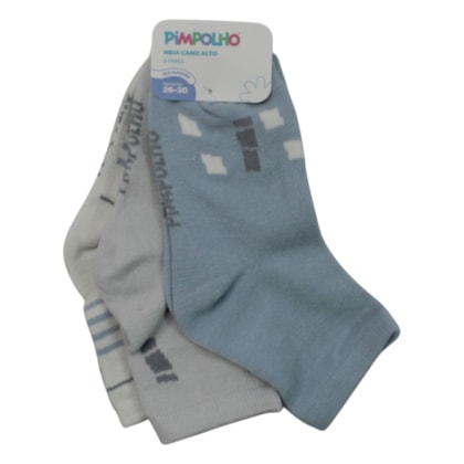 Kit Meias Masculino Sortidas 3 Peças 301151 26/30  - Pimpolho