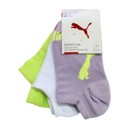 Kit Meias Sapatilha Sortidas 3Pares  2740 - Puma