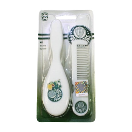 Kit Pente e Escova Palmeiras 2 Peças 0355 - Kids Gol 