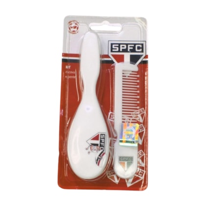 Kit Pente e Escova São Paulo 2 Peças 0366 - Kids GoL