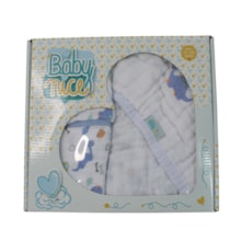 Kit Toalha de Banho e Toalha de Boca 3 Peças Estampa Sortidas 543356 - Baby Nice - Minasrey