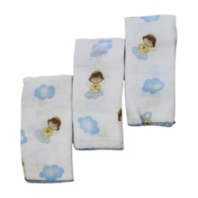 Kit Toalha de Boca Anjo da Guarda 0500220001 34cm x 40cm 3 Peças - Anjinho da Guarda