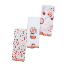 Kit Toalha de Boca Estampada Bordada 3 Peças 3574  - Loupiout Capadócia