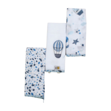 Kit Toalha de Boca Estampada Bordada 3 Peças 3574  - Loupiout Capadócia
