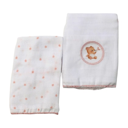 Kit Toalha de Boca Estampas Sortidas 2 Peças 58055 - Bublim Sonhos