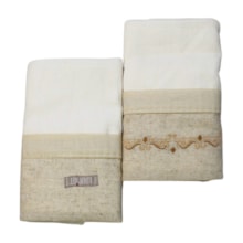 Kit Toalha de Boca Grande 2 Peças Bordada 531051 Loupiot Nature - Minasrey  