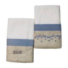 Kit Toalha de Boca Grande 2 Peças Bordada 531151 Loupiot Nature - Minasrey 