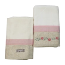 Kit Toalha de Boca Grande 2 Peças Bordada 531251 Loupiot Nature - Minasrey  