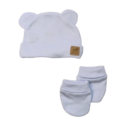 Kit Touca e Luva Suedine Liso 2 Peças 0901041 - Estilinho