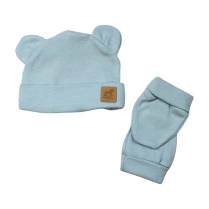 Kit Touca e Luva Suedine Liso 2 Peças 0901041 - Estilinho