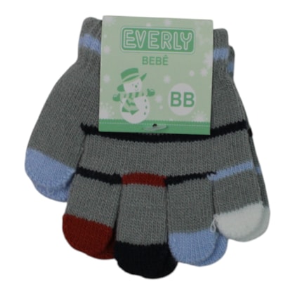 Luva Bebê Acrilico Listrada 7820 - Everly