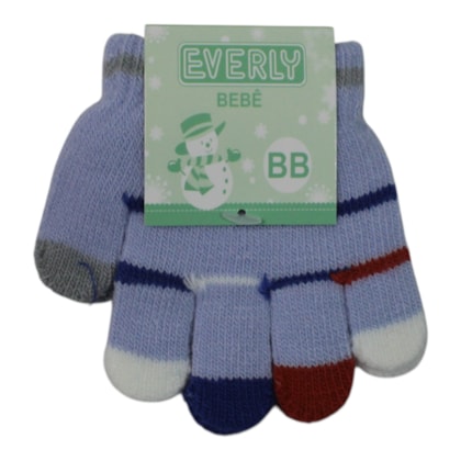 Luva Bebê Acrilico Listrada 7820 - Everly