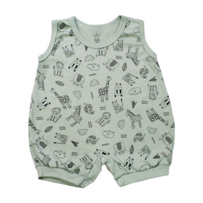 Macacão Banho de Sol Canelado com Silk Sortido 19 - Magi  