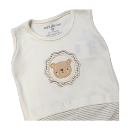 Macacão Banho de Sol Masculino Urso 0201413 - Estilinho  