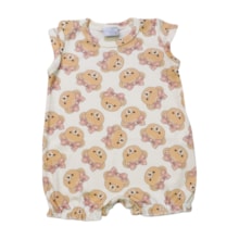 Macacão Curto Feminino Estampado Laços 20204 - Miniclo 