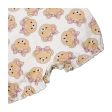 Macacão Curto Feminino Estampado Laços 20204 - Miniclo 