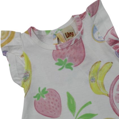 Macacao Curto Feminino Frutas 9873 - Livy