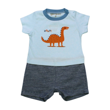 Macacão Curto Masculino Dino 00340 - Bambino e Bambina 