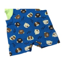 Macacão Curto Masculino Estampado Dog e Cameseta 2 Peças 15133 - Hrradinhos