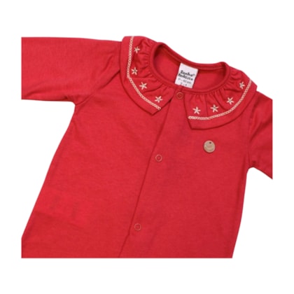 Macacão Feminino Malha Longo Babado Gola - 101177 - Sonho Mágico