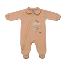 Macacão Feminino Suedine Longo Bordado Cachorra - 132135 - Sonho Mágico