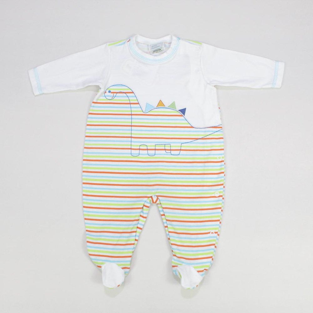 Macacão Longo Masculino com Listras 32025 - Baby Fashion