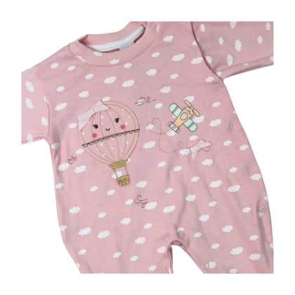 Macacão Longo Suedine Feminino Balão 1255 - Nilly Baby