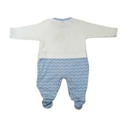 Macacão Longo Suedine Masculino Raposa 1267 - Nilly Baby