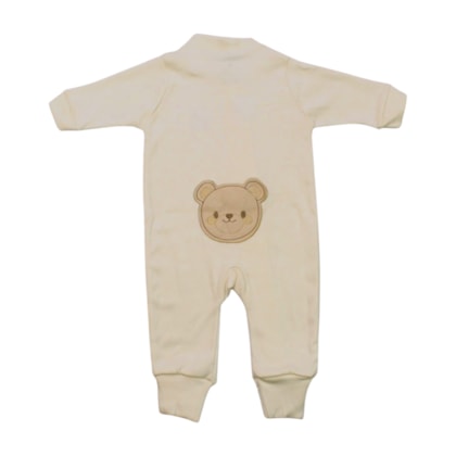 Macacão Longo Suedine Urso Bordado 0201483 - Estilinho