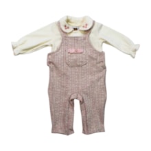 Macacão Longo Tweed Feminino com Colan Plush 2 Peças 11100100 - Aconchego do Bebê