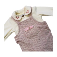 Macacão Longo Tweed Feminino com Colan Plush 2 Peças 11100100 - Aconchego do Bebê