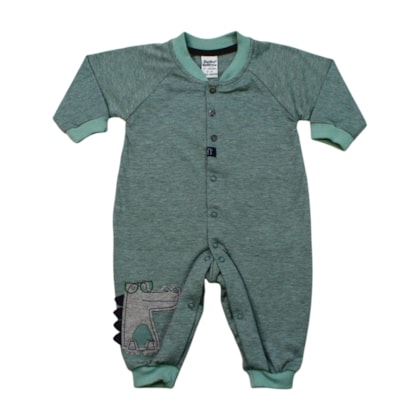 Macacão Masculino Malha Longo Listrado Jacaré - 101129 - Sonho Mágico 