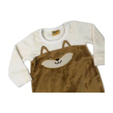 Macacão Pelúcia Carinha Masculino 26217 - Rollu