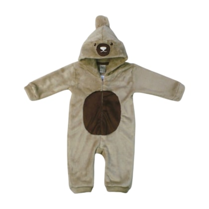 Macacão Pelúcia com Capuz Carinha 132172 - Sonho Mágico