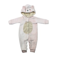 Macacão Pelúcia Feminino Capuz Carinha 8404 - Serelepe