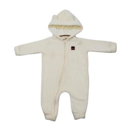 Macacão Pelúcia Masculino com Capuz Orelhinha 8460 - Serelepe