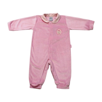 Macacão Plush Feminino Flores 101281 - Sonho Mágico